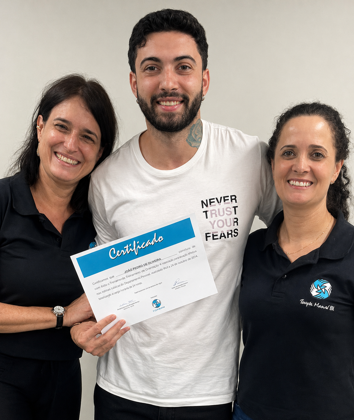 João Lara em formação profissional